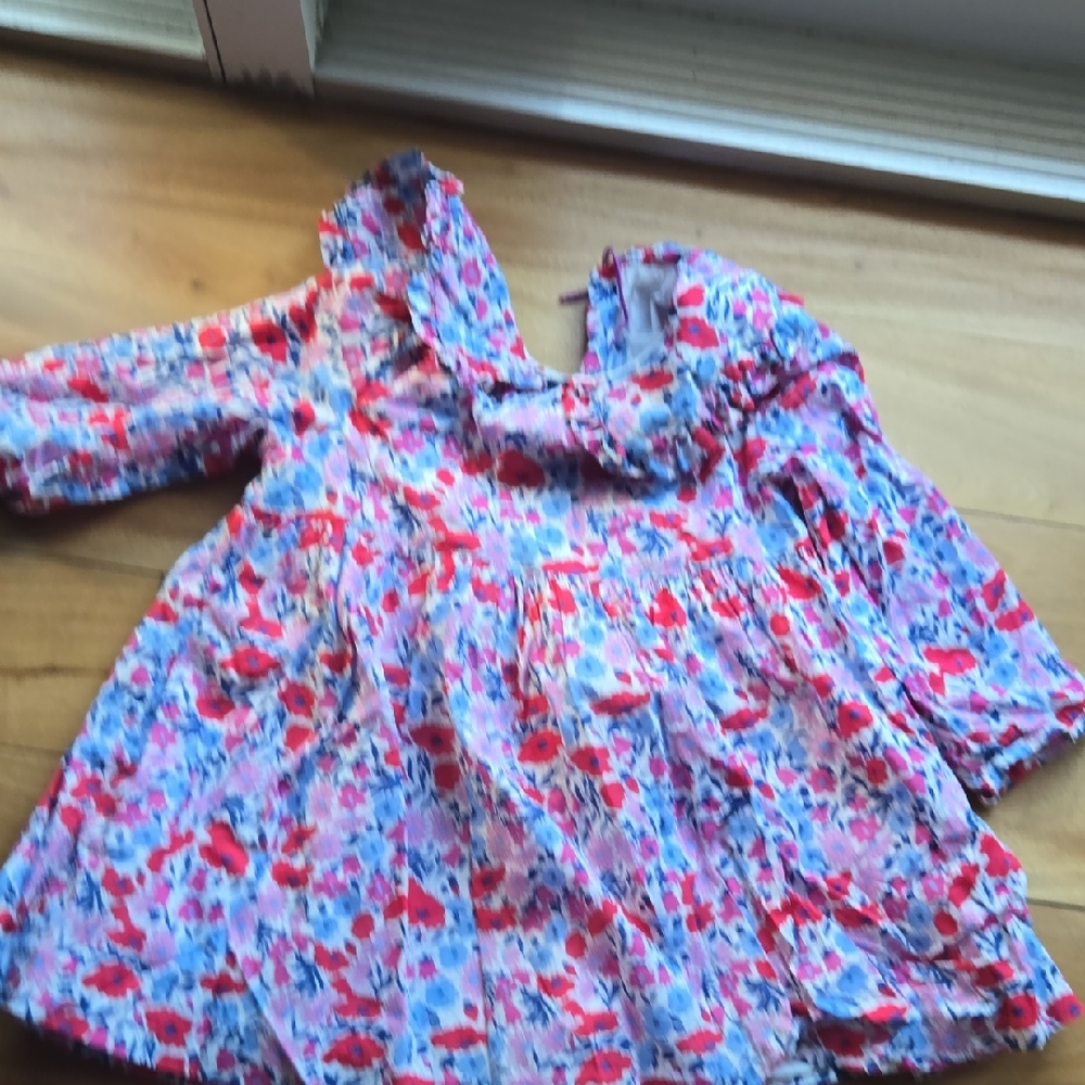 jacadi liberty NWOT Floral Long Sleeve Dress